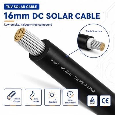 16 mm DC saulės kabelis